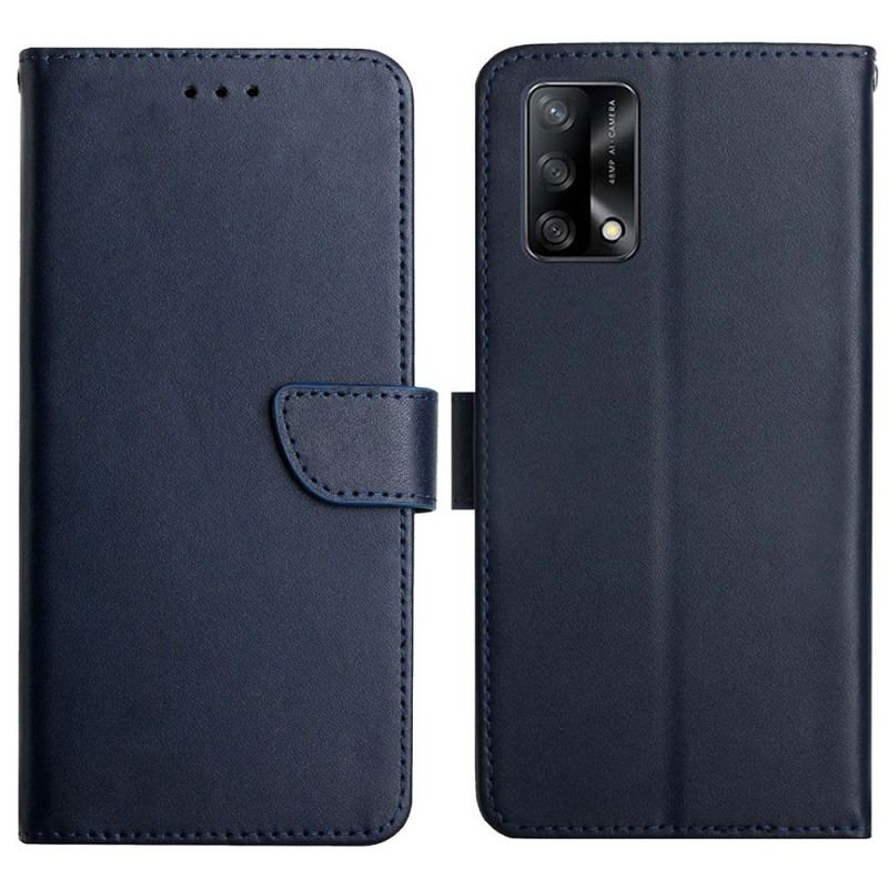 Flip Cover Oppo A74 4G Ægte Nappa Læder