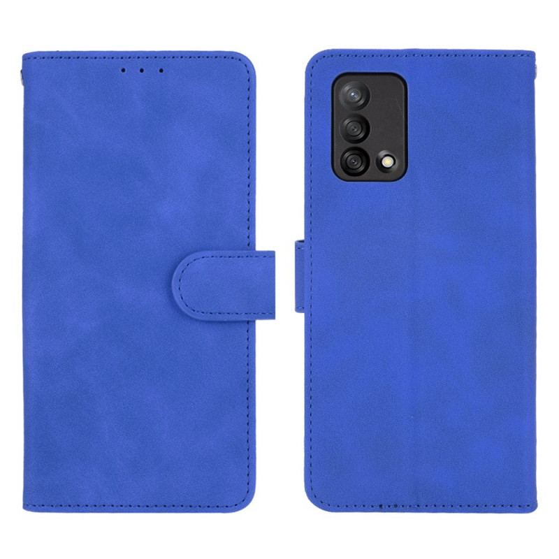 Flip Cover Oppo A74 4G Farvet Skin-touch