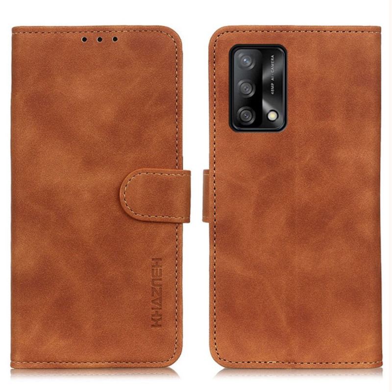 Flip Cover Oppo A74 4G Khazneh Vintage Lædereffekt