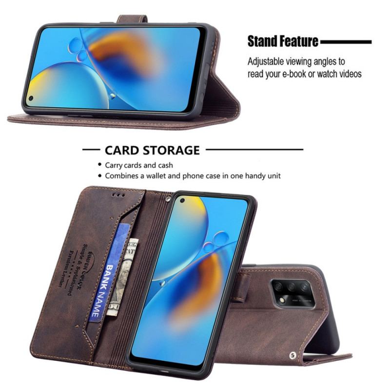 Flip Cover Oppo A74 4G Rfid Binfen Farve