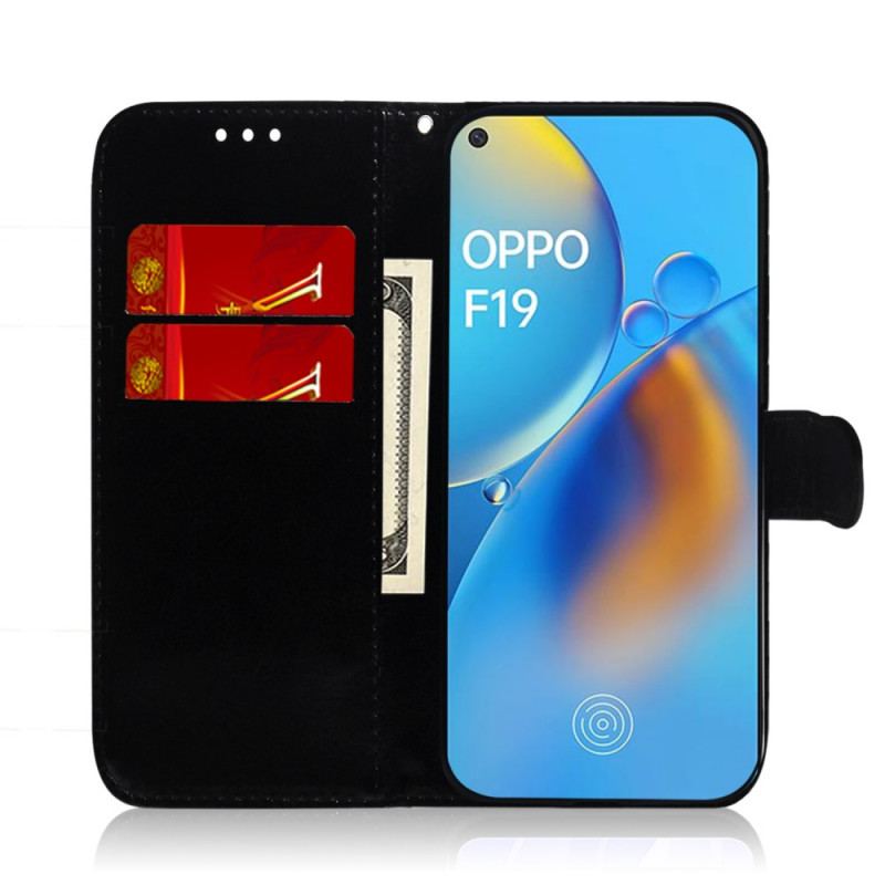 Flip Cover Oppo A74 4G Spejlcover I Imiteret Læder