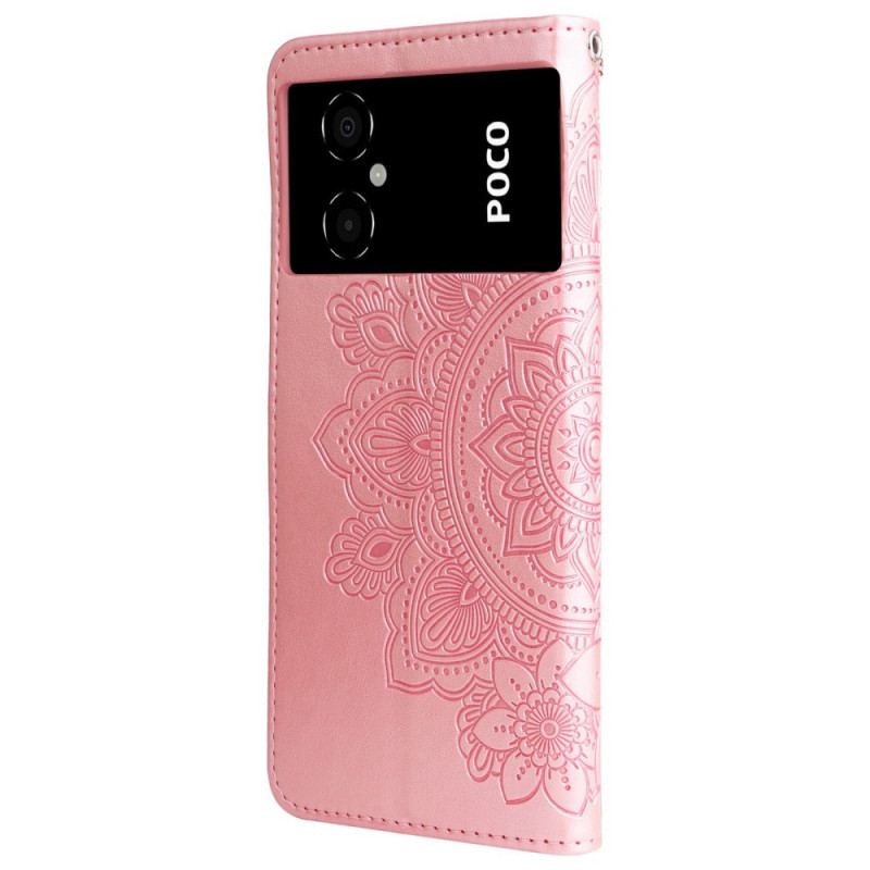 Flip Cover Poco M4 5G Med Snor Strappy Mandala