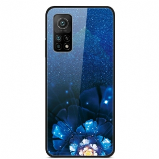 Cover Xiaomi Mi 10T / 10T Pro Fancy Flowers Hærdet Glas