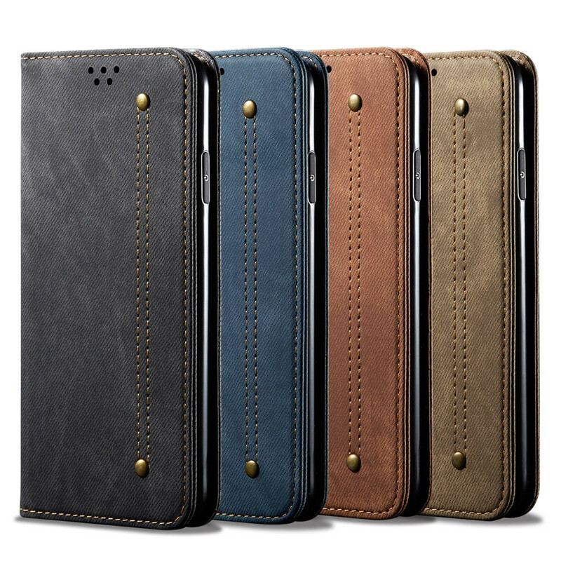 Cover Xiaomi Mi 10T / 10T Pro Flip Cover Denim Stof