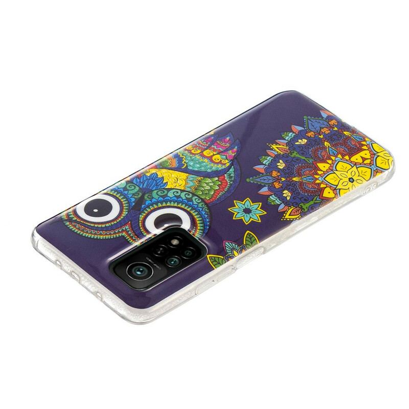 Cover Xiaomi Mi 10T / 10T Pro Fluorescerende Ugle Mandala