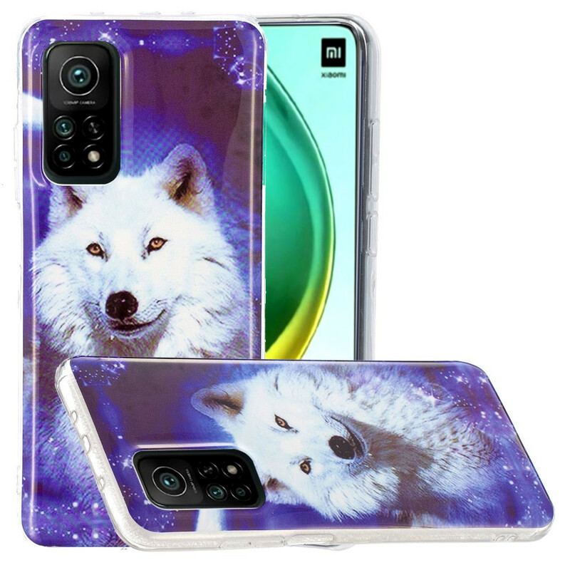 Cover Xiaomi Mi 10T / 10T Pro Fluorescerende Wolf Series