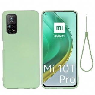 Cover Xiaomi Mi 10T / 10T Pro Flydende Silikone Med Snor