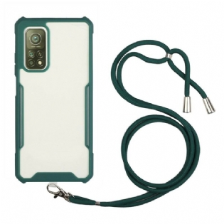 Cover Xiaomi Mi 10T / 10T Pro Hybrid Med Farvet Ledning