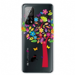 Cover Xiaomi Mi 10T / 10T Pro Kat Under Det Farverige Træ