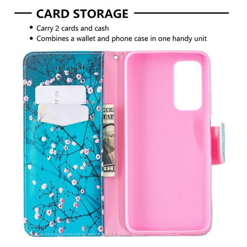 Flip Cover Xiaomi Mi 10T / 10T Pro Blomstrende Træ