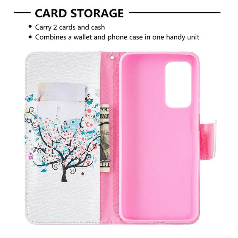 Flip Cover Xiaomi Mi 10T / 10T Pro Blomstret Træ