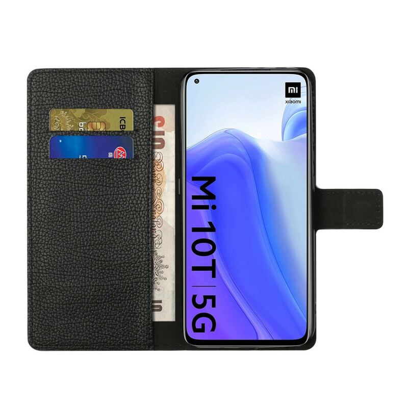 Flip Cover Xiaomi Mi 10T / 10T Pro Enkelt Litchi