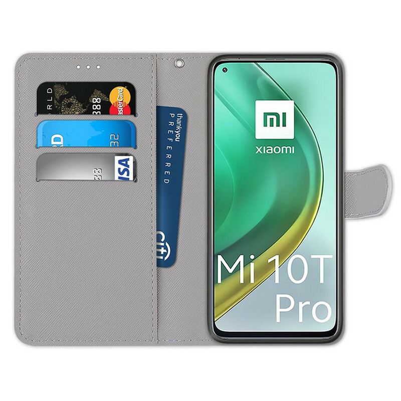 Flip Cover Xiaomi Mi 10T / 10T Pro Fodspor I Regnen