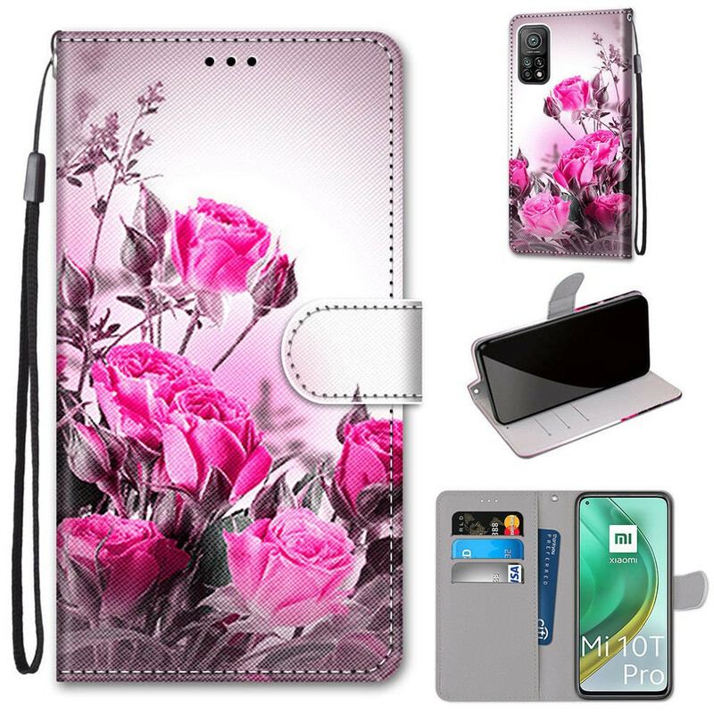 Flip Cover Xiaomi Mi 10T / 10T Pro Magiske Blomster