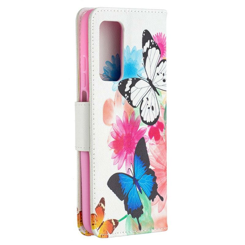 Flip Cover Xiaomi Mi 10T / 10T Pro Malede Sommerfugle