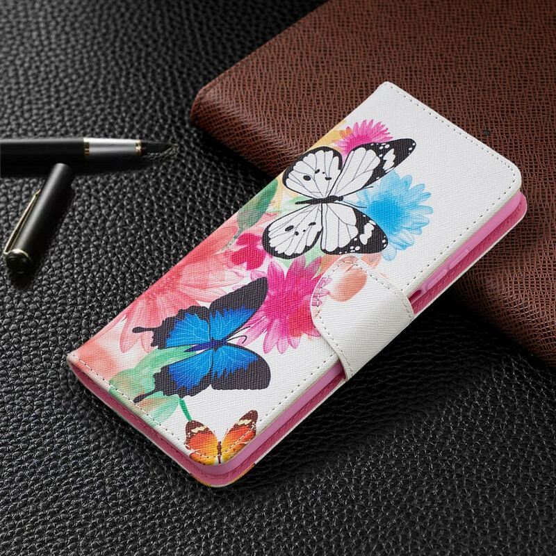 Flip Cover Xiaomi Mi 10T / 10T Pro Malede Sommerfugle