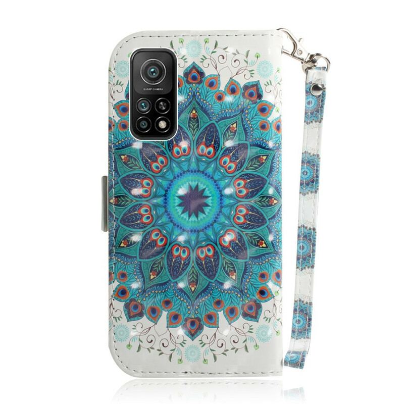 Flip Cover Xiaomi Mi 10T / 10T Pro Med Snor Mesterlig Mandala Med Rem