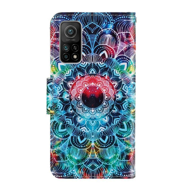 Flip Cover Xiaomi Mi 10T / 10T Pro Med Snor Prangende Strappy Mandala