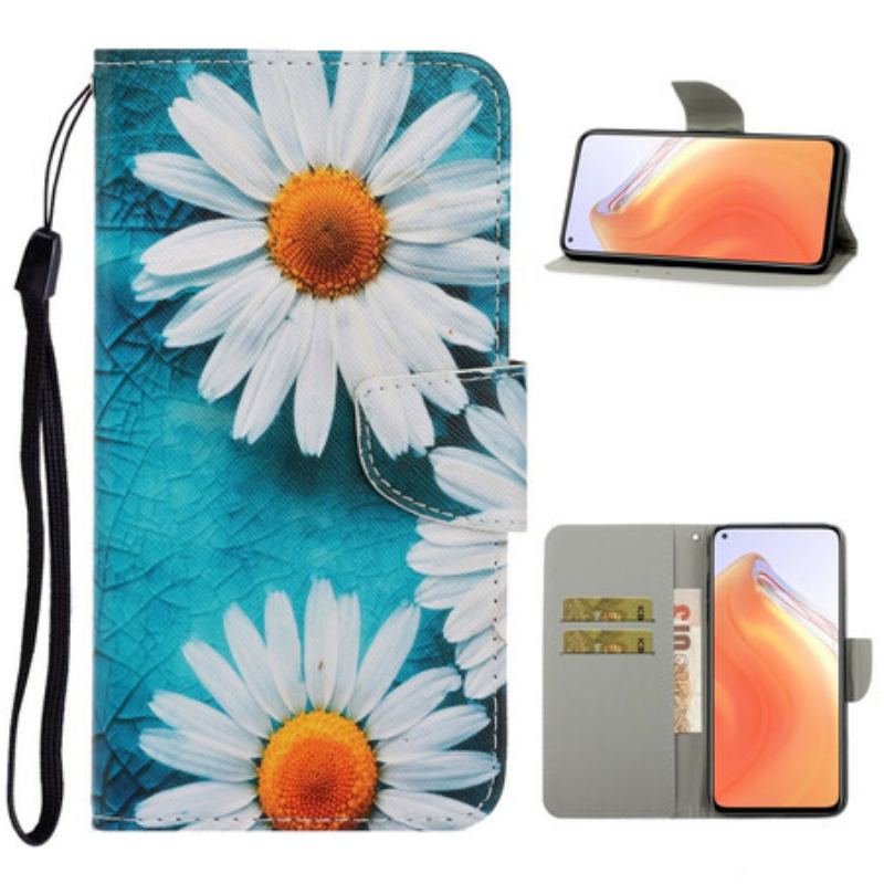 Flip Cover Xiaomi Mi 10T / 10T Pro Med Snor Thong Tusindfryd