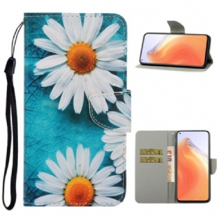 Flip Cover Xiaomi Mi 10T / 10T Pro Med Snor Thong Tusindfryd