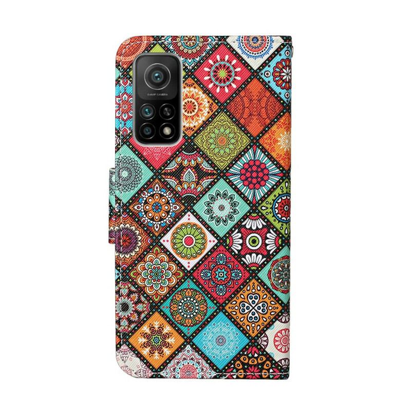 Flip Cover Xiaomi Mi 10T / 10T Pro Patchwork Mandalaer Med Snor