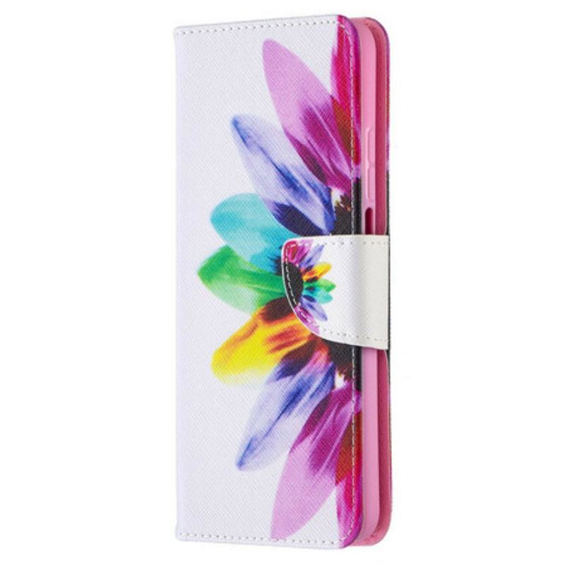 Læder Cover Xiaomi Mi 10T / 10T Pro Pro Blomster Akvarel