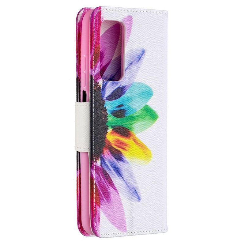 Læder Cover Xiaomi Mi 10T / 10T Pro Pro Blomster Akvarel