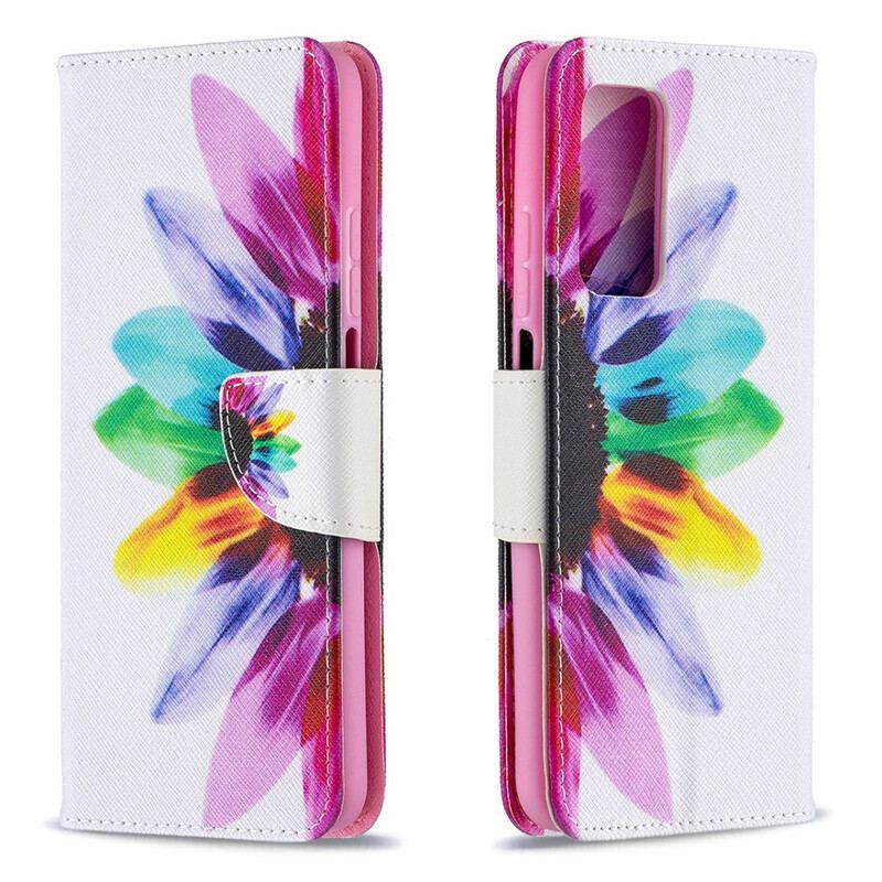 Læder Cover Xiaomi Mi 10T / 10T Pro Pro Blomster Akvarel