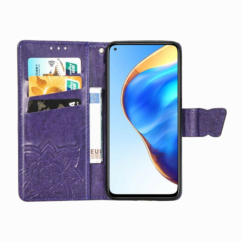 Læder Cover Xiaomi Mi 10T / 10T Pro Halve Sommerfugle