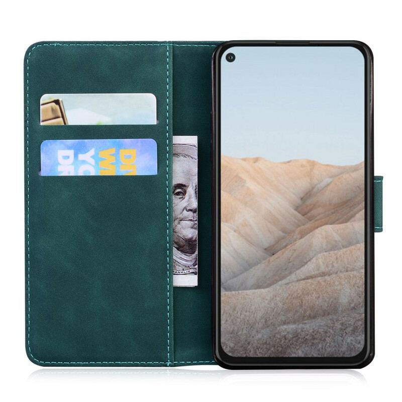 Flip Cover Google Pixel 5A Tiger Ansigtsprint