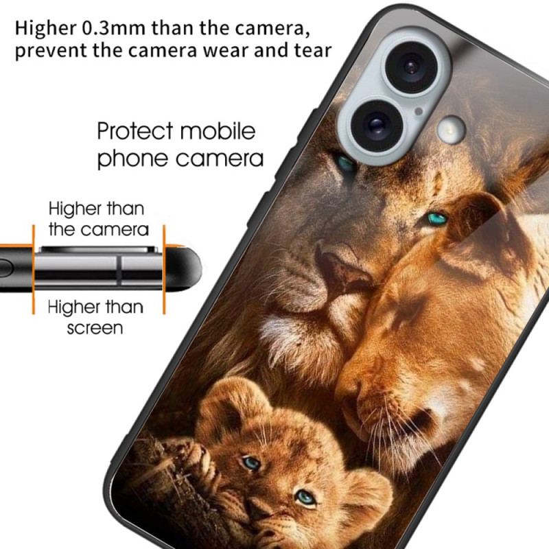 Cover iPhone 16 Plus Lions Hærdet Glas