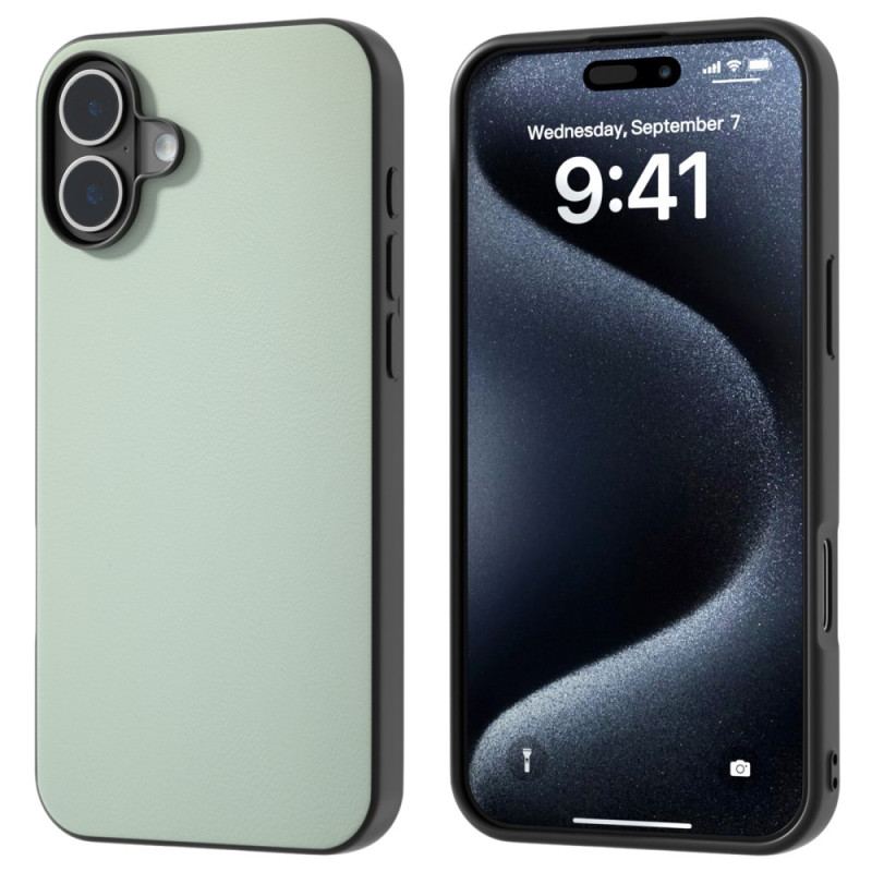 Cover iPhone 16 Plus Telefon Etui Anti-fall Imiteret Læder