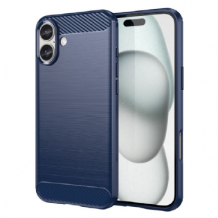 Cover Til iPhone 16 Plus Børstet Kulfiber