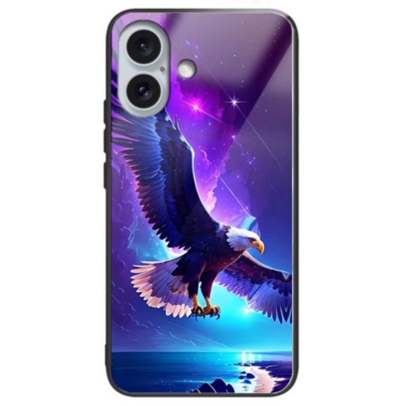 Cover Til iPhone 16 Plus Flying Eagle Hærdet Glas