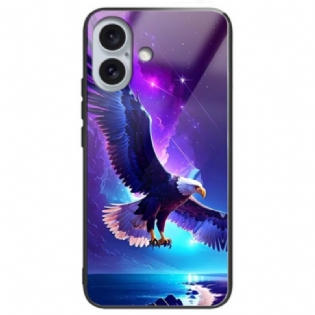 Cover Til iPhone 16 Plus Flying Eagle Hærdet Glas