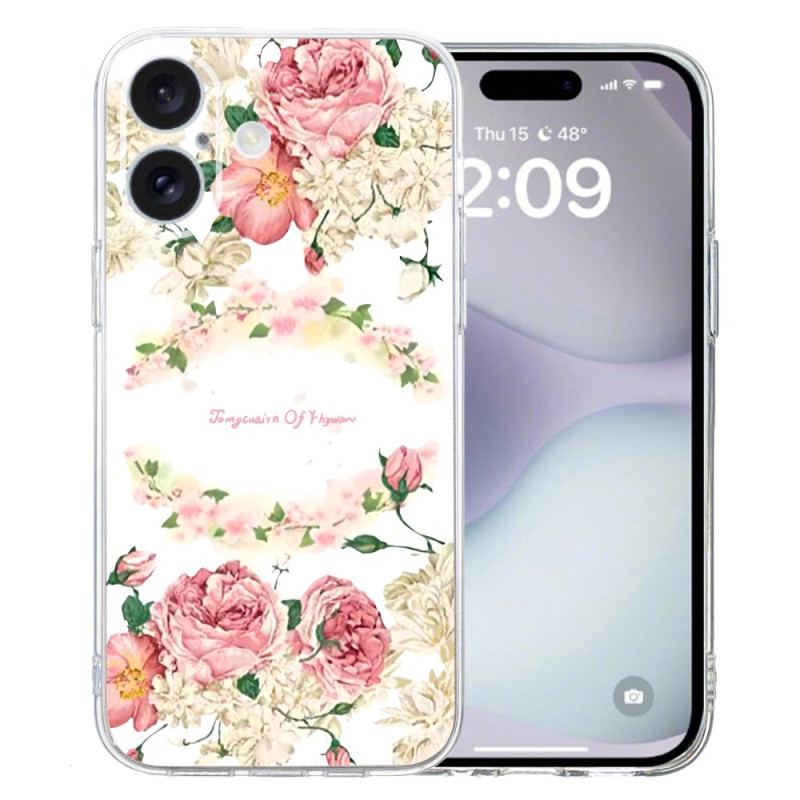 Cover Til iPhone 16 Plus Vintage Roser