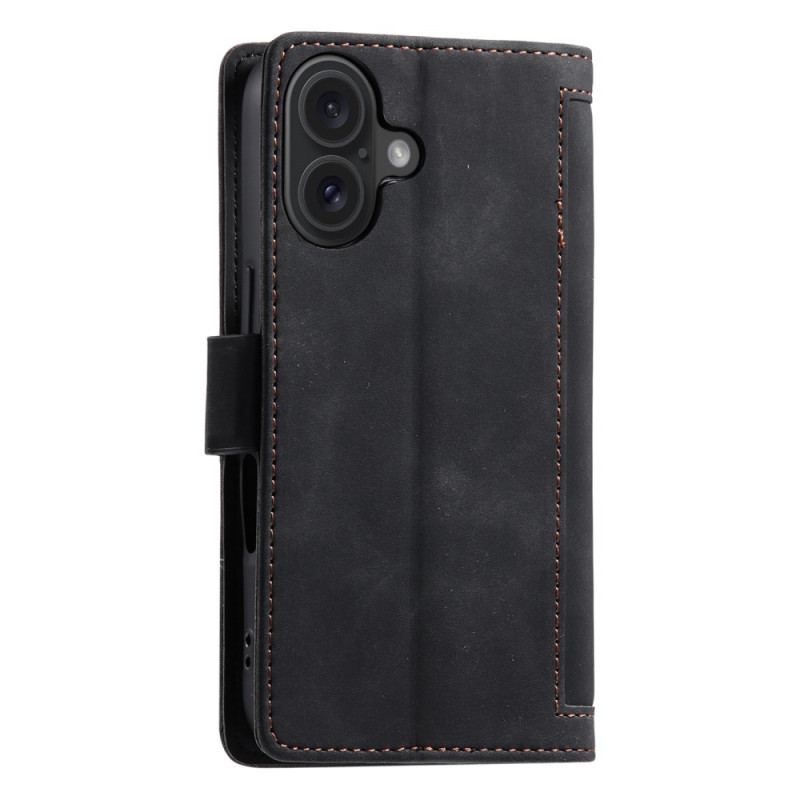 Flip Cover Til iPhone 16 Plus Vintage Style Protection