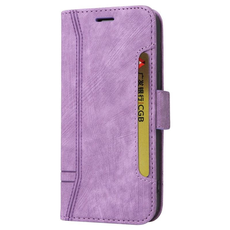 Læder Cover iPhone 16 Plus Telefon Etui Betopnice Forreste Kortholder