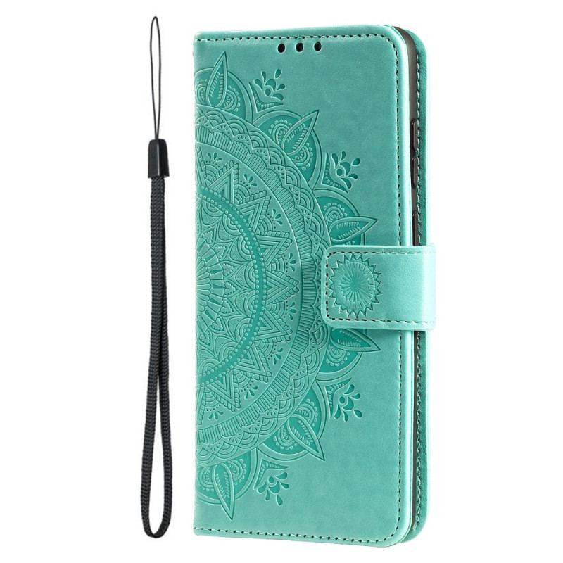 Læder Cover iPhone 16 Plus Telefon Etui Mandala Søn