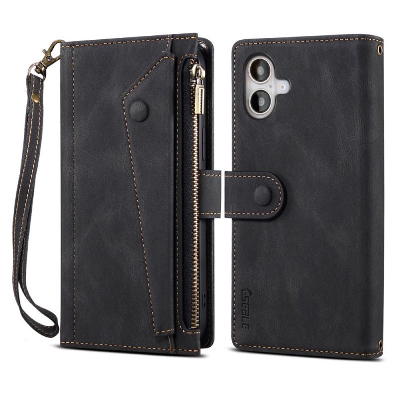 Læder Cover iPhone 16 Plus Telefon Etui Star Series Eseble