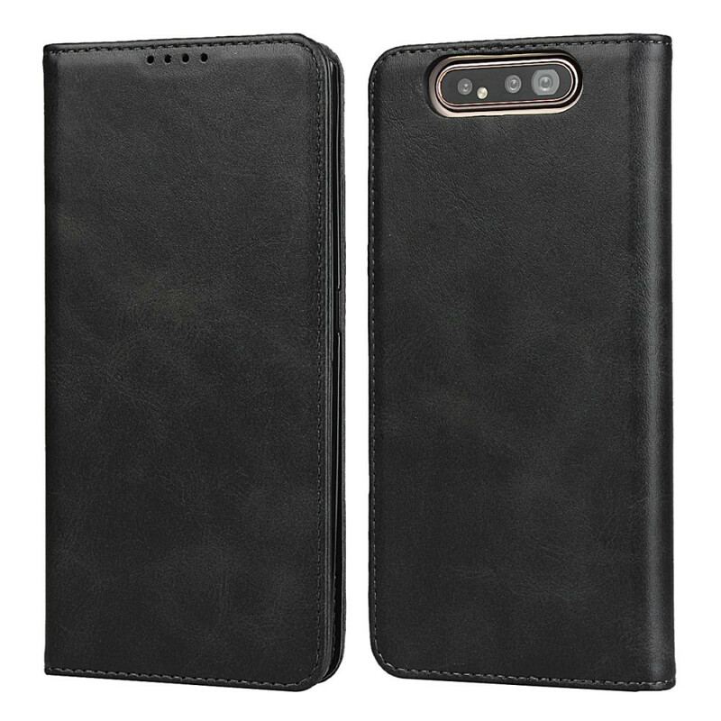 Cover Samsung Galaxy A80 / A90 Flip Cover Imiteret Lædersøm