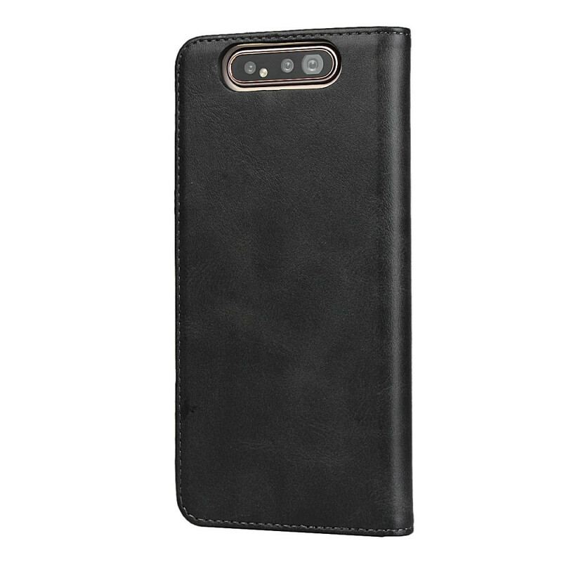 Cover Samsung Galaxy A80 / A90 Flip Cover Imiteret Lædersøm