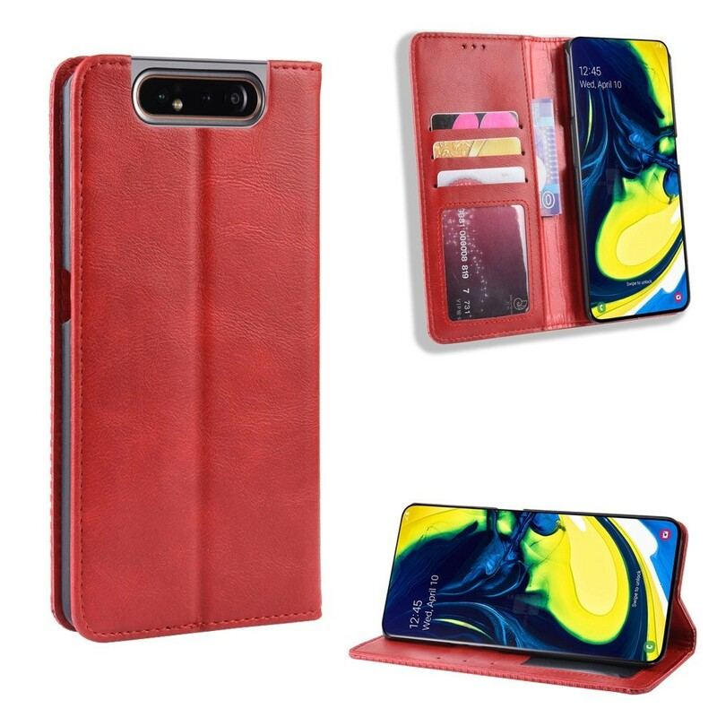 Cover Samsung Galaxy A80 / A90 Flip Cover Stiliseret Kunstlæder