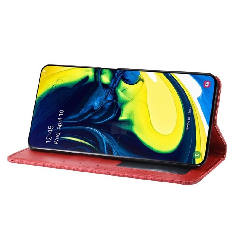 Cover Samsung Galaxy A80 / A90 Flip Cover Stiliseret Kunstlæder