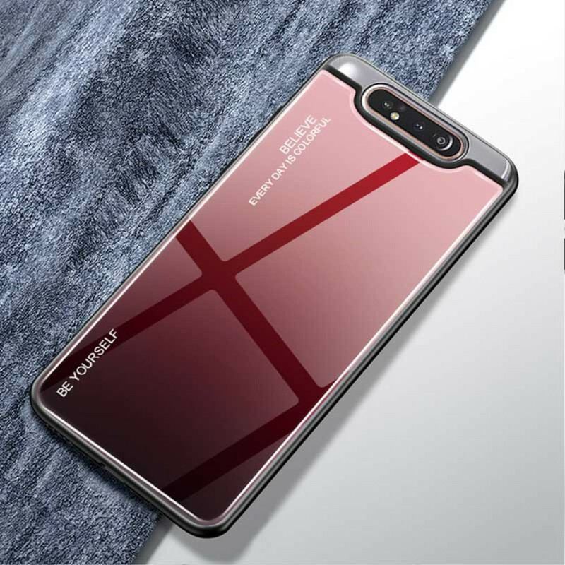 Cover Samsung Galaxy A80 / A90 Hærdet Glas Vær Dig Selv