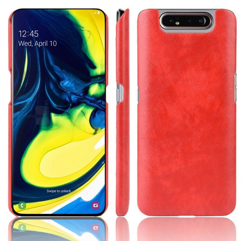 Cover Samsung Galaxy A80 / A90 Litchi Læder Effekt