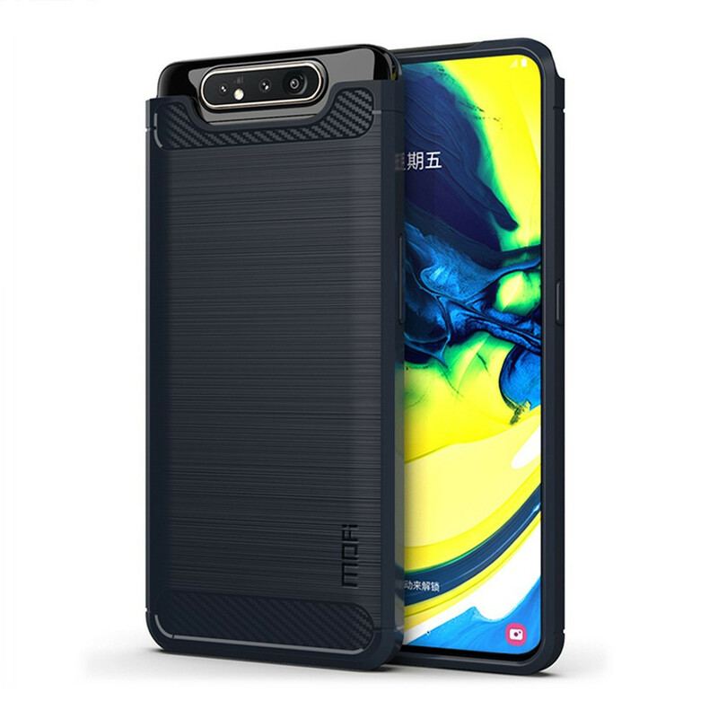 Cover Samsung Galaxy A80 / A90 Mofi Børstet Kulfiber