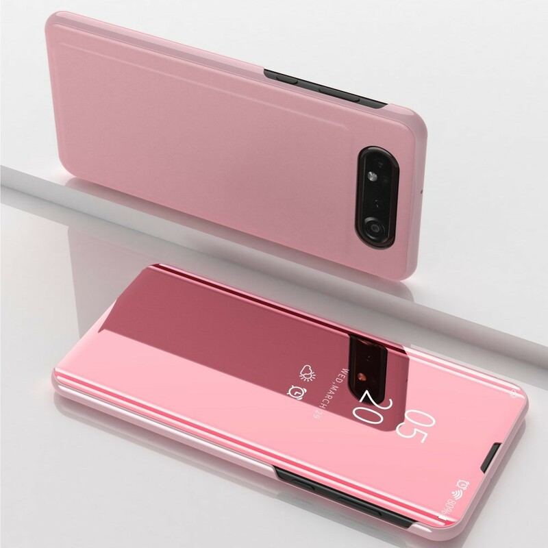 Cover Samsung Galaxy A80 / A90 Spejl Og Simiii Læder