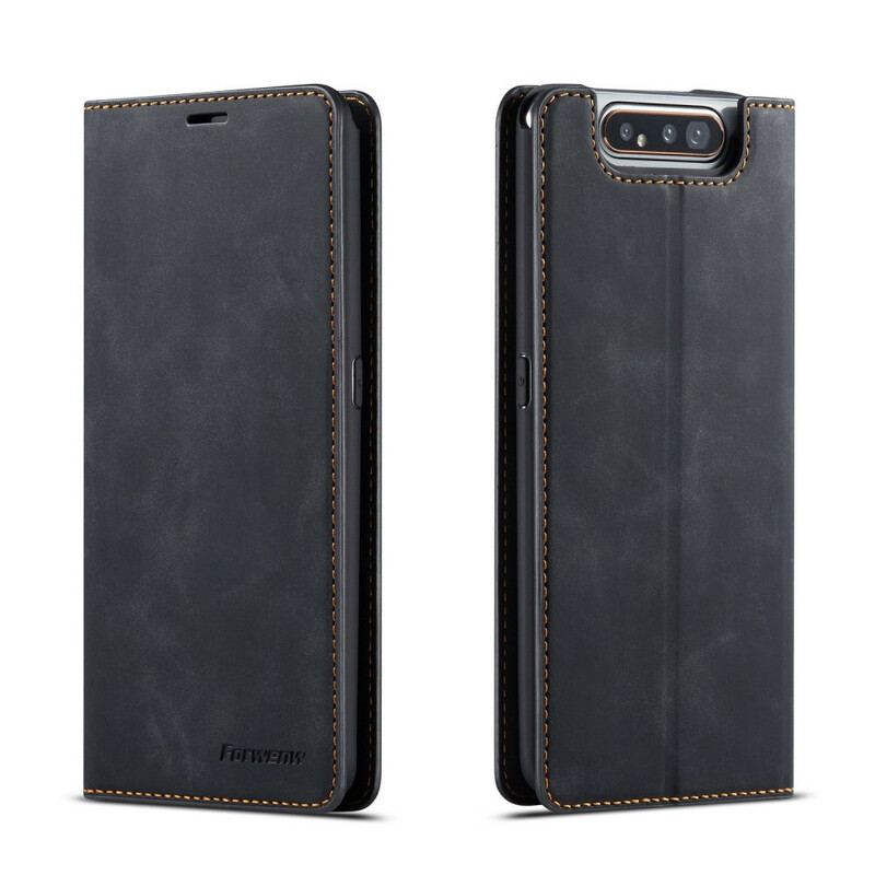 Flip Cover Samsung Galaxy A80 / A90 Forwenw Lædereffekt