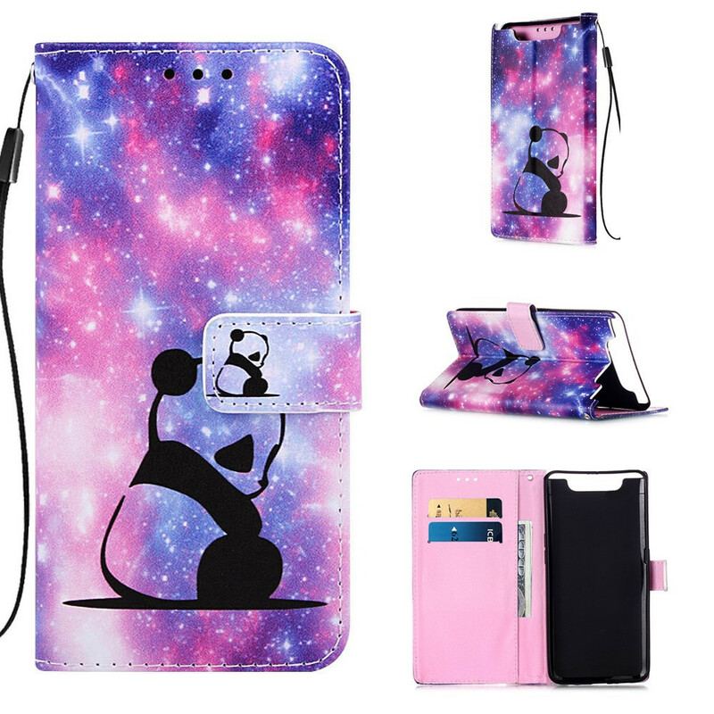 Flip Cover Samsung Galaxy A80 / A90 Panda Galaxy